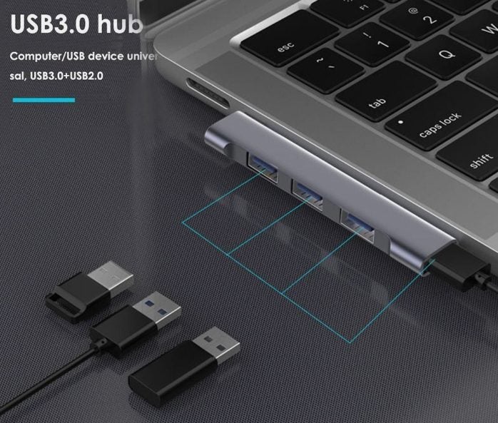 For Laptop PC Docking Station 4 IN 1 USB 3.0 Charging USB-C HUB OTG Adapter Carousel 2