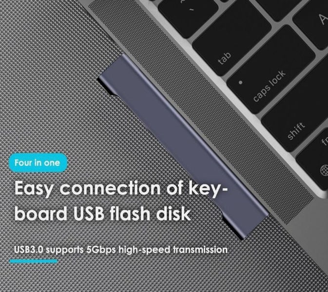 4 IN 1 Type C USB Hub Plug and Play Docking Station Carousel 3