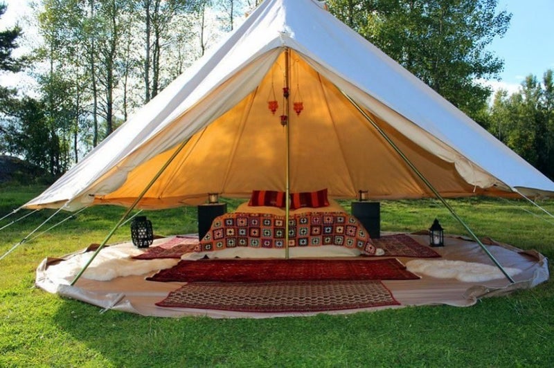 4m Bell Tent Oxford 900D Heavy Duty Canvas for Glamping **1-YEAR WARRANTY** Carousel 2