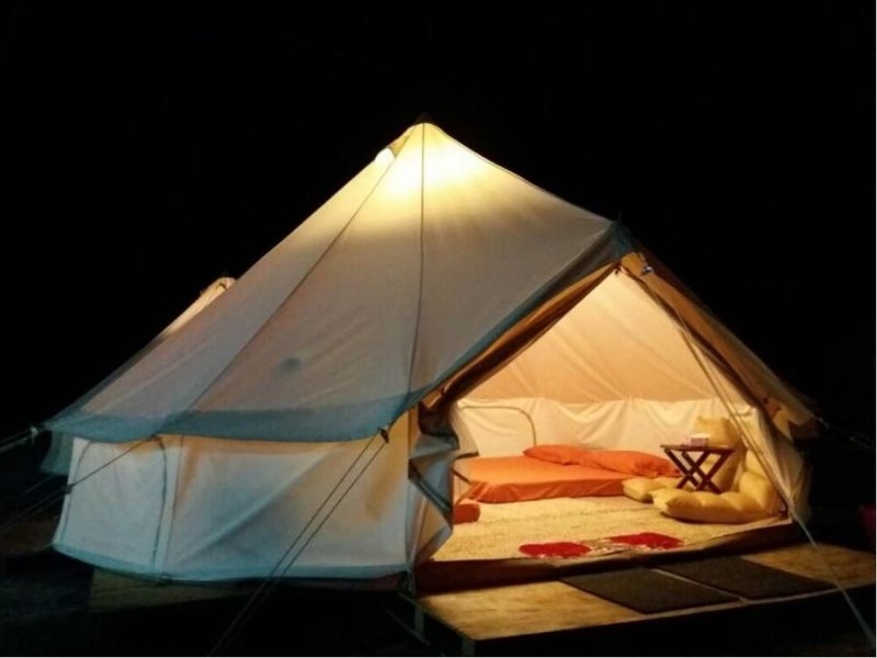 4m Canvas Bell Tent with ALL WEATHER FLY ***1 YEAR WARRANTY*** Carousel 1