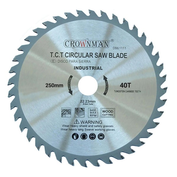 T.C.T Saw Blade for Wooden - 40T - 250mm Carousel 1