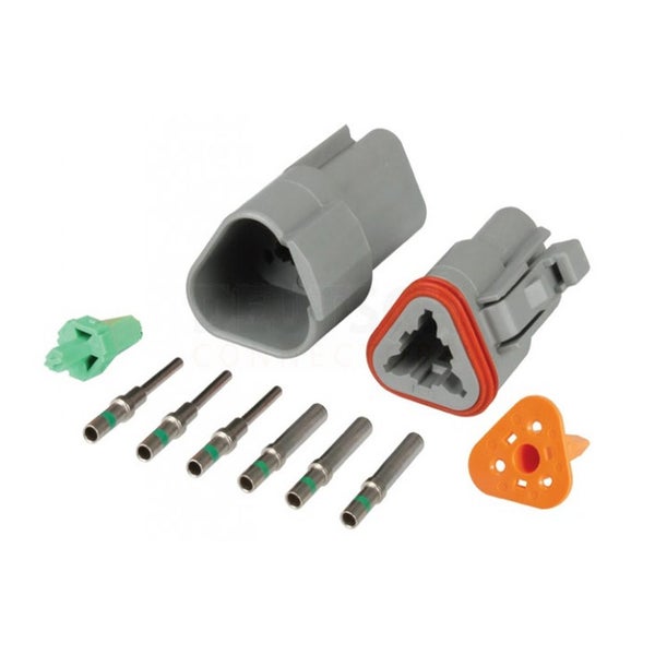 Deutsch DT 3-Way 3 Pin Electrical Connector Waterproof Plug Kit Carousel 1