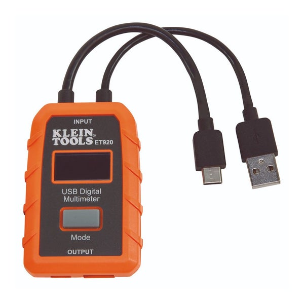 Klein USB Digital Meter USB-A USB-C LCD Display 3 - 20v DC Carousel 1