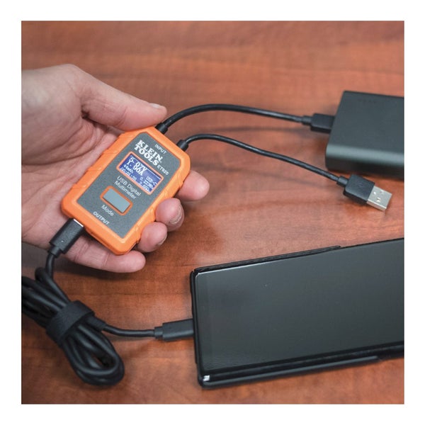 Klein USB Digital Meter USB-A USB-C LCD Display 3 - 20v DC Carousel 5