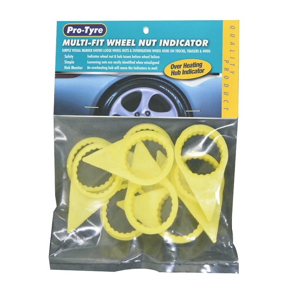 Multi-Fit Wheel Nut Indicator 8pc Over Heating Hub Indicator 32mm - 34mm Carousel 1