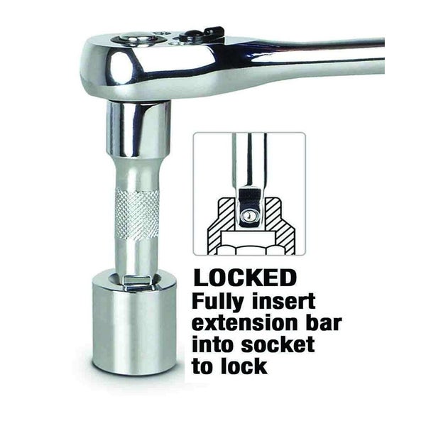 PK Tools 1/2"dr Socket Wobble Extension Bar 4pc Set Carousel 4