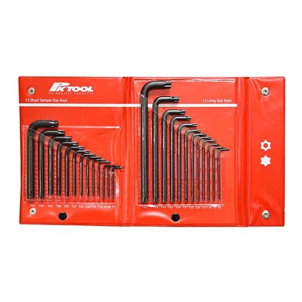PK Tools Short Tamper Star and Long Star Key 25pc Set Carousel 1