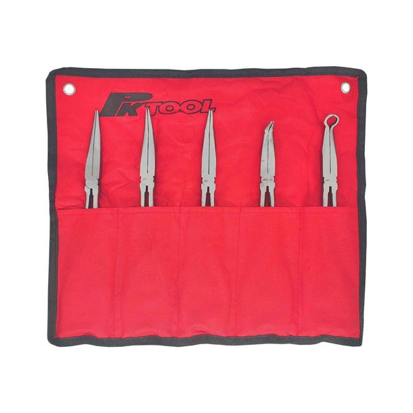 PK Tools 280mm Long Reach Long Nose Plier Set 30 45 90 - 5pc Carousel 1