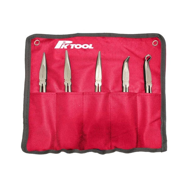 PK Tools 280mm Long Reach Long Nose Plier Set 30 45 90 - 5pc Carousel 8