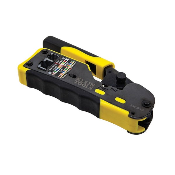 Klein Pass-Thru Modular Crimper RJ11 / RJ112 / RJ45 All In One Carousel 2