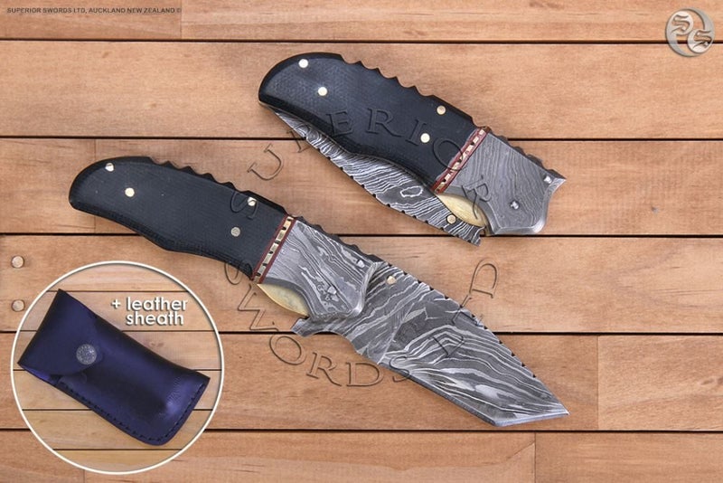 Damascus Knife - Bison I Carousel 1