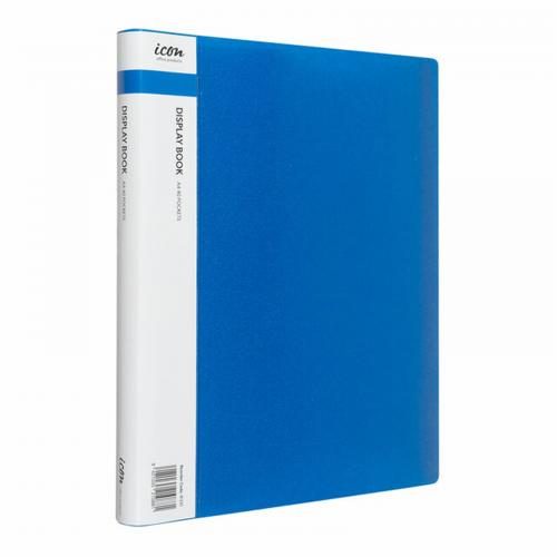 Icon Display Book A4 with Insert Spine - Blue 40 Pocket [IF331] Carousel 1