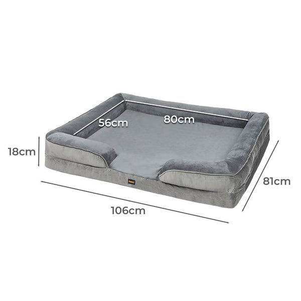 Pawz Memory Foam Pet Sofa Bed Cushion Dog Mat Washable Removable Orthopedic XL Carousel 2