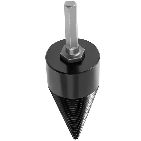 1PC 42mm Detachable Hex Shank Firewood Wood Log Splitter Cutting Cone Drill Bit Carousel 2