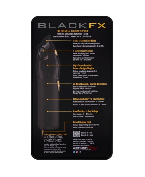 Babyliss Pro Fx Lithium Clipper - Black Carousel 6