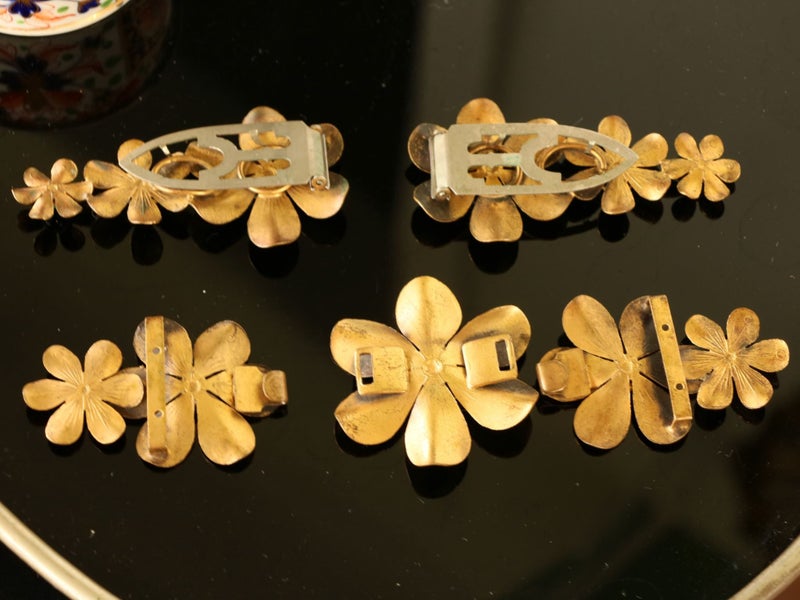 Vintage Dress Clip Set, Shoe Clips Buckle or Necklace Carousel 3