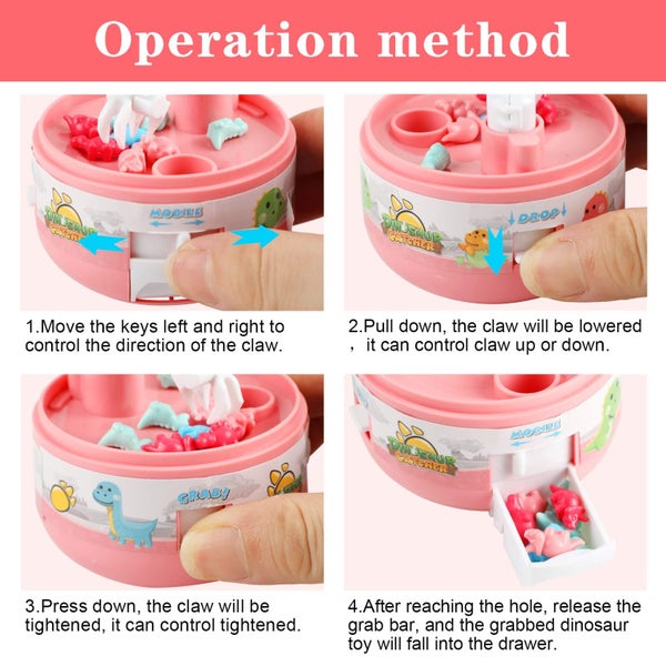 4 Pcs Mini Claw Machines Carousel 4