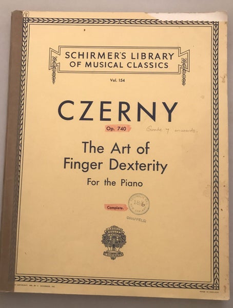 Czerny Op 740 The Art of Finger Dexterity for the Piano Carousel 1