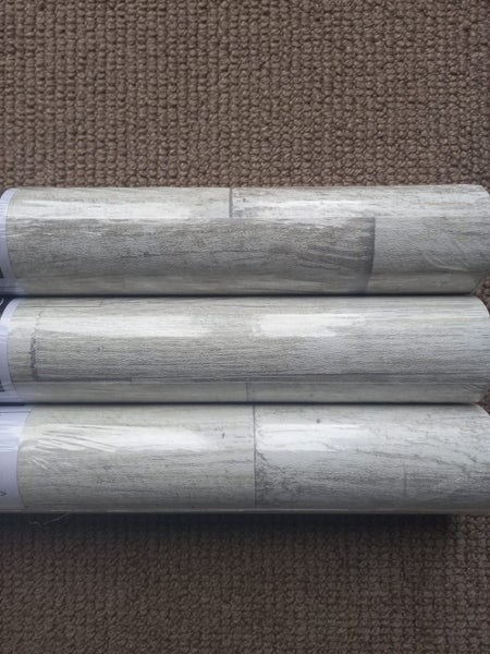 Wallpaper. Shiplap - Cream. 3 roll bundle Carousel 2