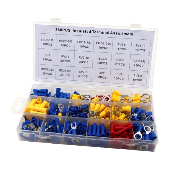 Electrical 360 Piece Insulated Terminal Kit Carousel 1