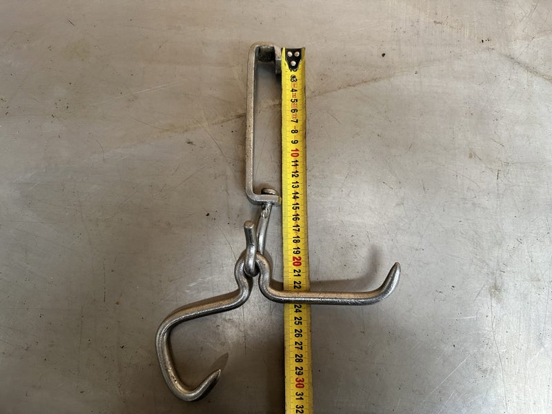 Butchers Stainless Meat Rail Swivel Hook with Gambrel Carousel 2