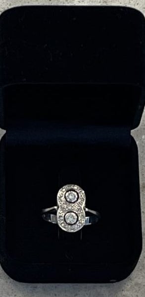 Art deco diamond infinity ring heirloom piece Carousel 2