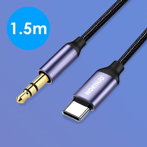Northjo UTM03 Type-C to 3.5mm Audio Cable, 1.5metre with DAC Carousel 4