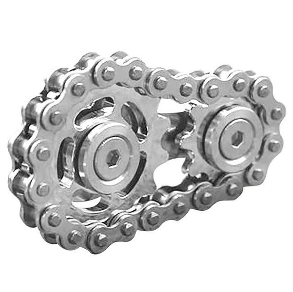 Sproket Flywheel Chain Metal Fidget Spinner Gyro Fingertip Toy Carousel 1