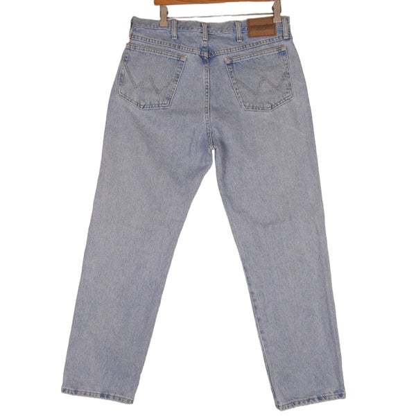 Vintage Wrangler Light Blue Denim Jeans 35 x 30 Carousel 1