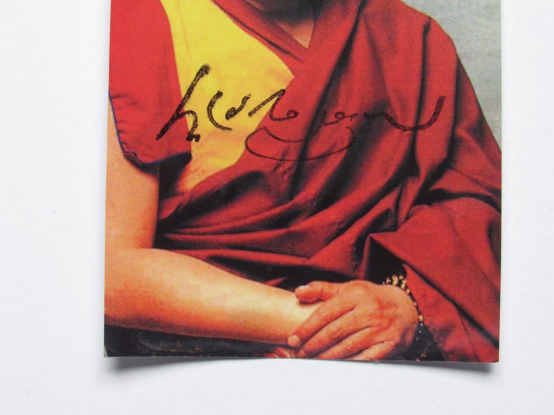 Tenzin Gyatso "14th Dalai Lama" VERY RARE signed Photo Carousel 2