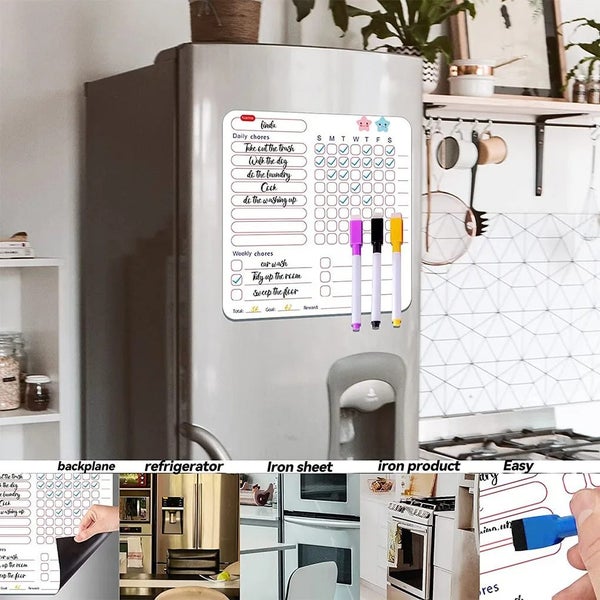 Magnetic Fridge Planner White Board Set Carousel 1