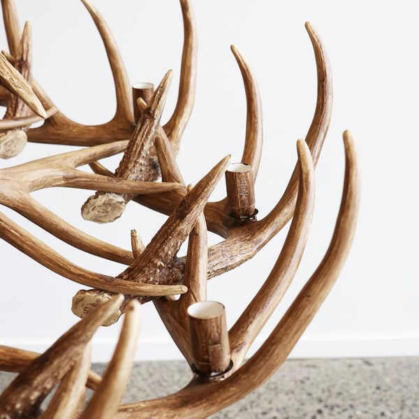 FAUX ANTLER CHANDELIER - NATURAL 3 SIZES - VERY REALISTIC Carousel 2