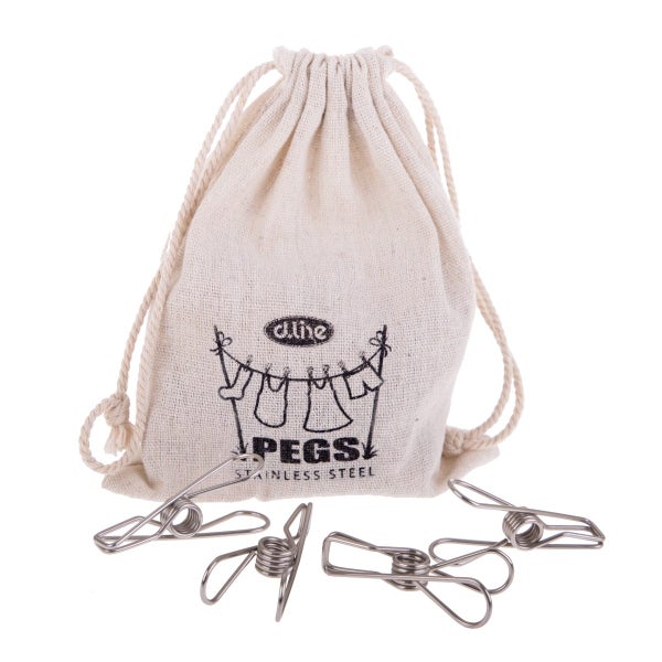 Appetito: Stainless Steel Wire Pegs In Hemp Bag (Pack of 36) Carousel 1