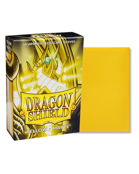 Dragon Shield: Matte Yellow Sleeves - Japanese Size Carousel 2