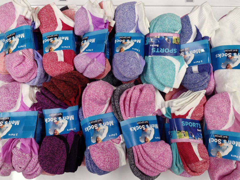 12 pairs Breathable Ankle Compression Sports Socks Size 6-10 Random Bulk Sale Carousel 1