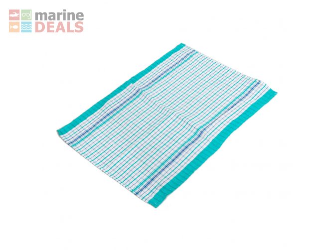 Tea Towel Commercial Laundry Grade Green/Blue Carousel 1