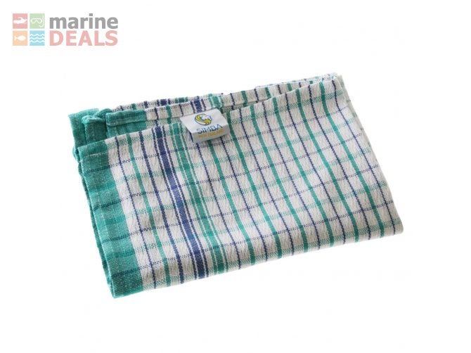 Tea Towel Commercial Laundry Grade Green/Blue Carousel 2