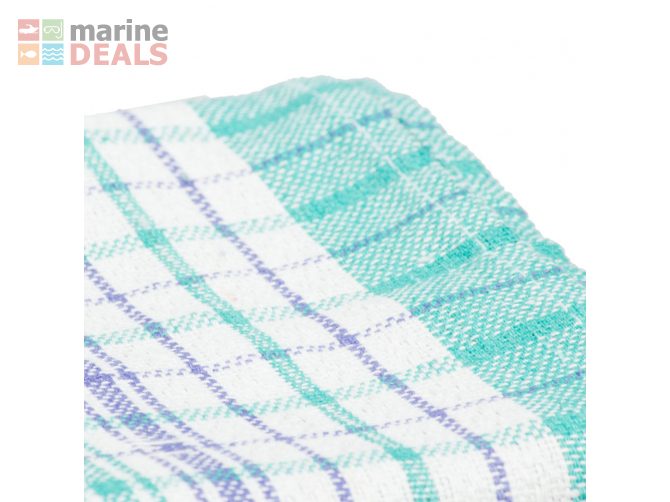 Tea Towel Commercial Laundry Grade Green/Blue Carousel 4