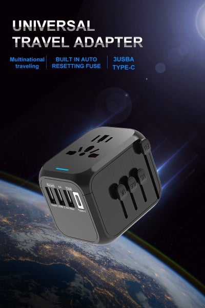 Universal Travel Adapter Worldwide All in One International Wall Charger AC Plug Carousel 17