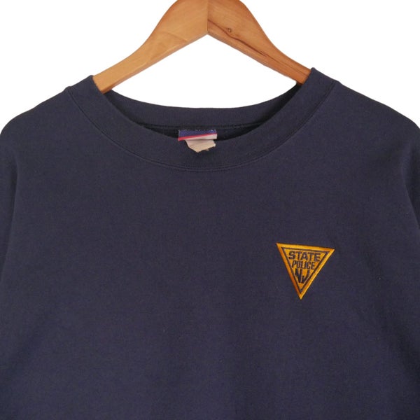 Vintage 90s Champion State Police New Jersey Embroidered Sweatshirt XL Carousel 2