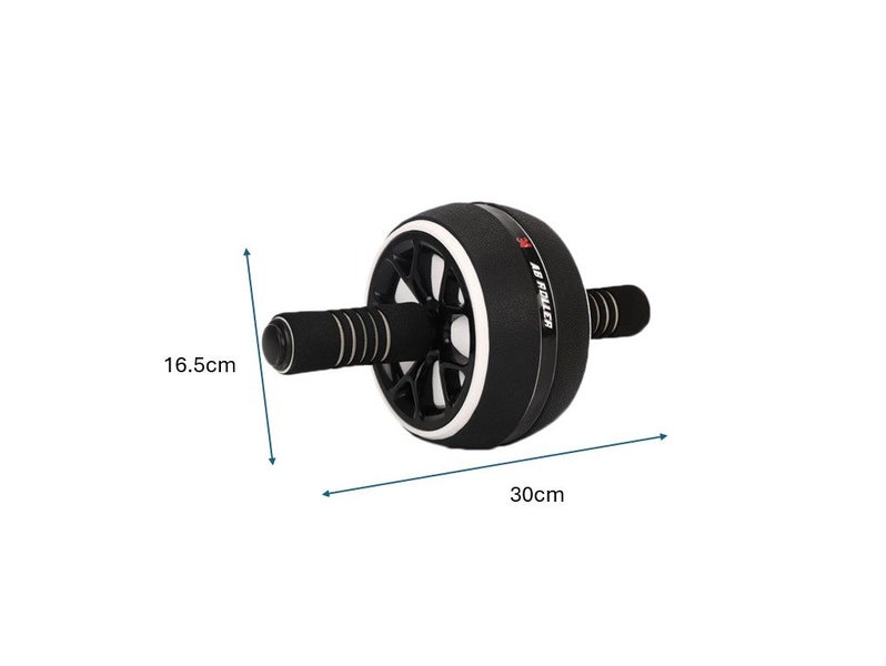 PTN Black Abdominal Wheel Roller FitnessAb Muscle Training Exercise Workout Gym Carousel 2