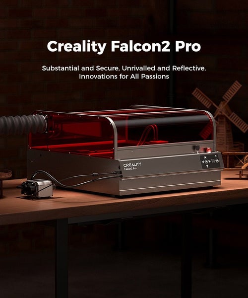 Creality Falcon 2 Pro 22W, Fully Enclosed Laser Engraver & Cutter Carousel 2