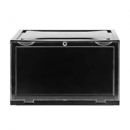 Premium Sneaker Display Case Shoe Storage Box Clear Plastic Magnetic Stackable Carousel 2