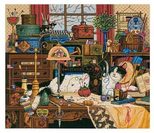 Dimensions Maggie the Messmaker - Cross Stitch Kit Carousel 1