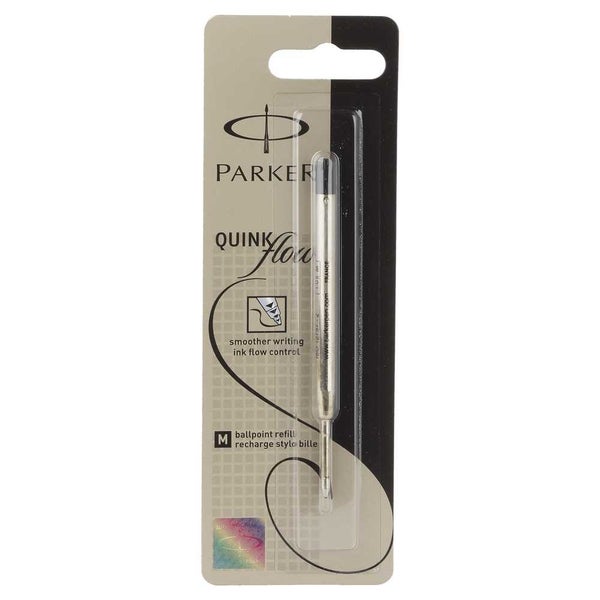 Parker QuinkFlow Medium Ballpoint Refill Black Carousel 1