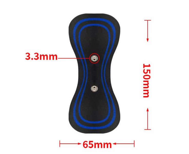 Massage Electrode Pads Leather Shoulder Neck Electrode Physiotherapy Patch 4PCS Carousel 3