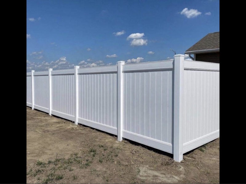 Full Privacy PVC Fence Panel 1,83m Hight 2,44m Wide panel kit Carousel 1