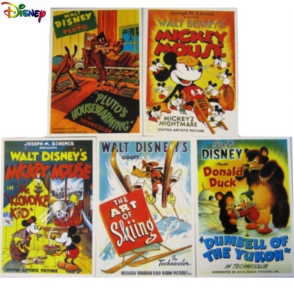 WALT DISNEYS POST CARD SET – 5 Carousel 1