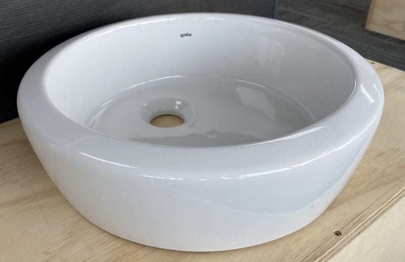 410 GALA ROUND VESSEL BASIN - GLOSS WHITE **EX-DISPLAY** Carousel 1