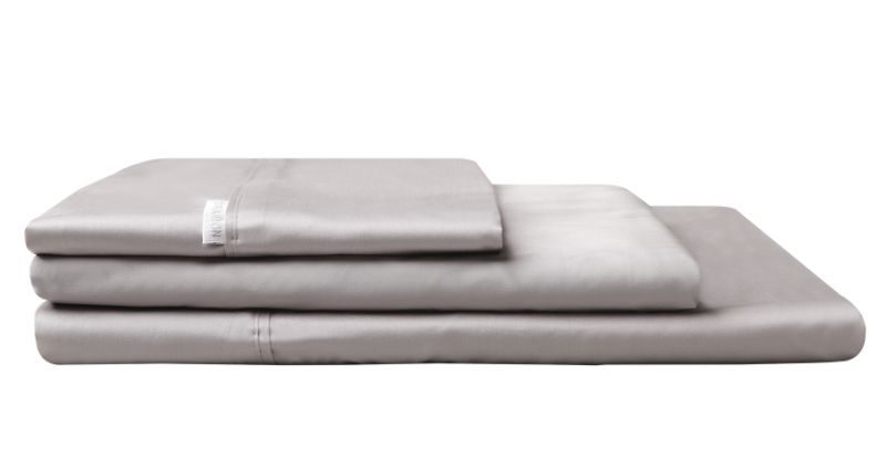Logan & Mason Flat Sheet 400TC | King Bed | Pewter Carousel 1